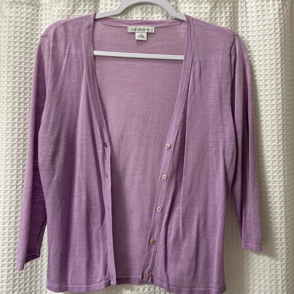 Lilac summer cardigan